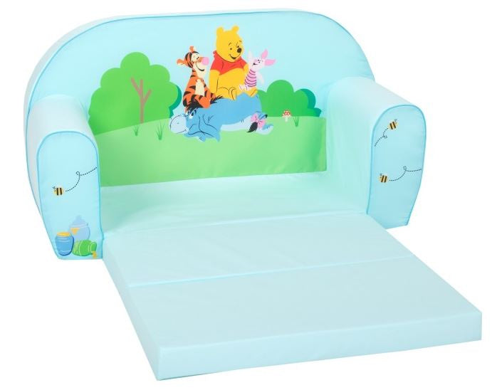 sofa uitklapbaar Winnie 42 x 77 cm polykatoen blauw