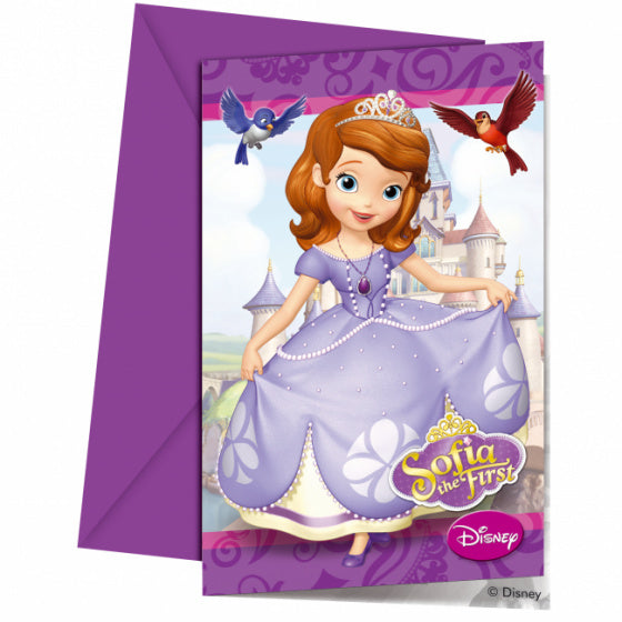 Sofia the First Uitnodigingen, 6st.
