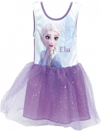 verkleedjurk Frozen meisjes polyester paars/blauw mt 128