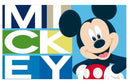 vloerkleed Mickey Mouse 40 x 60 cm polyester blauw