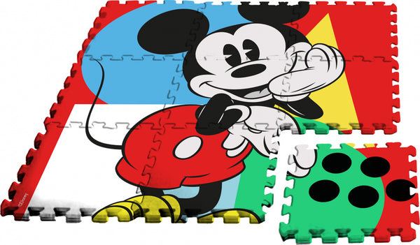 vloerpuzzel Mickey Mouse junior 90 cm foam 9-delig