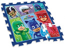vloerpuzzel PJ Masks junior 88 cm blauw 9-delig