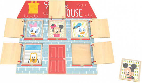 vormenpuzzel Mouse House junior hout 5 stukjes