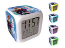 wekker Frozen digitaal led junior 8 x 8 cm wit/blauw
