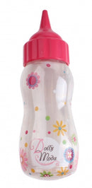 drinkfles 14 cm wit/roze