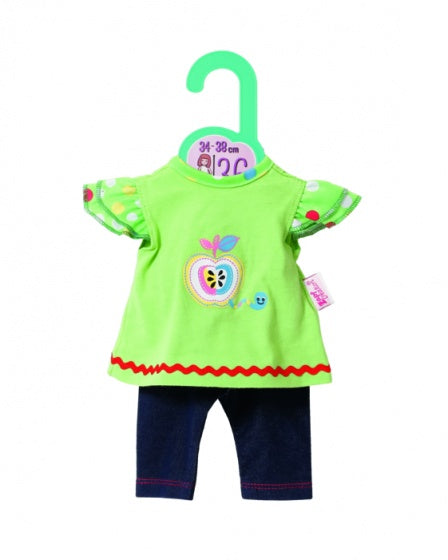 shirt met legging 36 cm groen