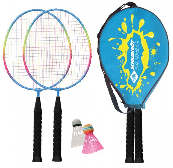 badmintonset 4-delig blauw