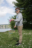 badmintonset 4-delig blauw