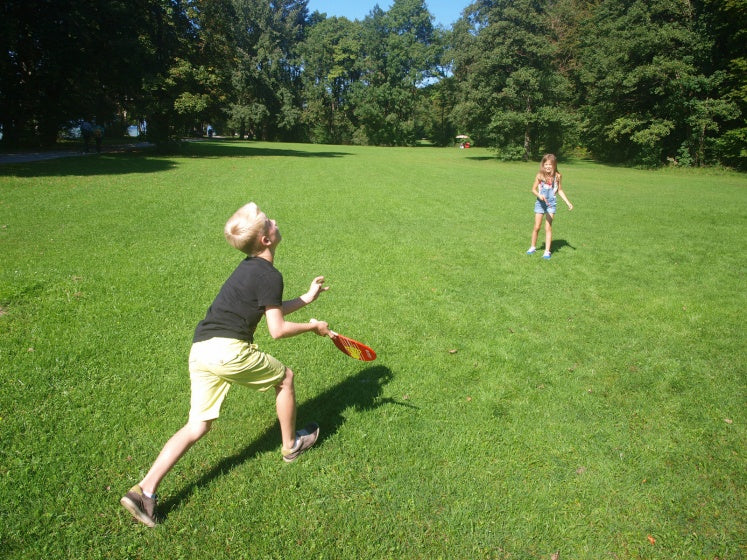 beachballset Speed 38 x 20 cm rood