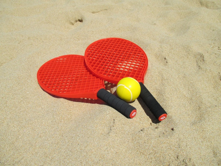 tennisset 39,5 cm rood 5-delig
