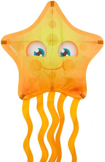 eenlijnsvlieger Zeedieren junior polyamide geel