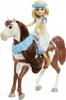 paardenspeelset Miradero Festival wit/bruin 5-delig