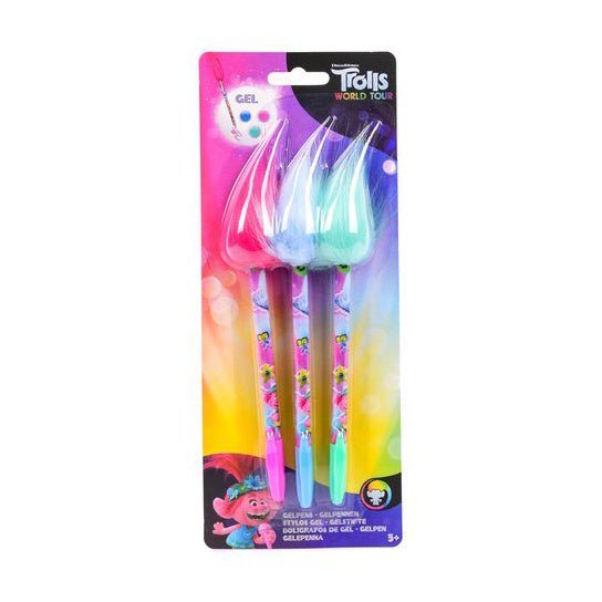 Trolls 2 gelpennen set van 3