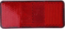 reflector bagagedrager 80 mm rood