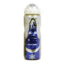 drinkfles Thermo 450 ml 29 cm blauw/wit