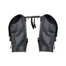 dubbele fietstas Super Shopper 50 liter nylon zwart