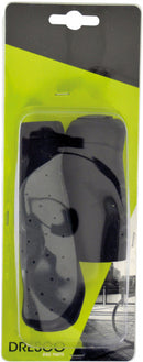 handvatten Ergo Grip ca. 10 cm rubber zwart/grijs per set