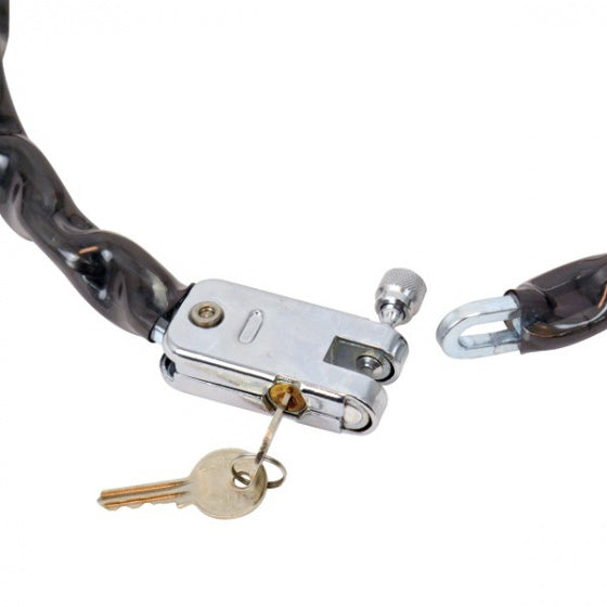 kettingslot 105 cm x 5,5 mm staal zwart/zilver