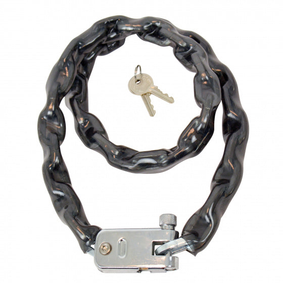 kettingslot 105 cm x 5,5 mm staal zwart/zilver
