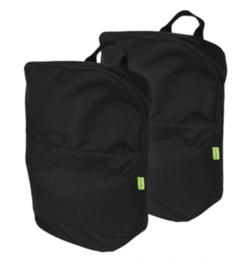 pakaftas Leisure 36 liter nylon zwart 2 stuks