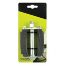 pedalen Klassiek metaalzwart/zilver 2 stuks