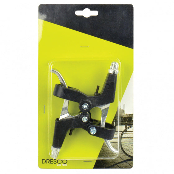 remgrepenset V-brake metaal zwart/zilver 2-delig