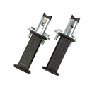 voetsteunen junior 16 cm staal zwart 4-delig