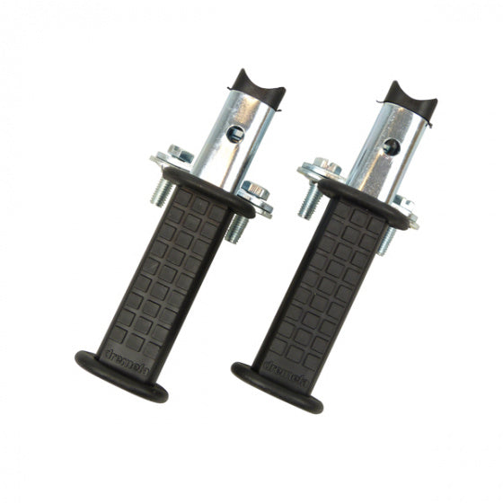 voetsteunen junior 16 cm staal zwart 4-delig