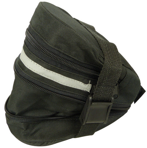 zadeltas 1,5 liter 14 x 6 cm zwart