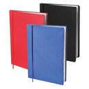 boekenkaft elastisch A4 zwart/blauw/rood 3 stuks