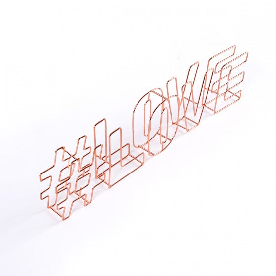 decoratie draadletters 3D