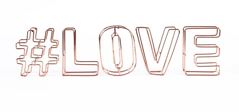 decoratie draadletters 3D