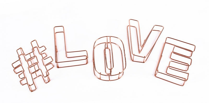 decoratie draadletters 3D