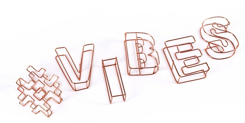decoratie draadletters 3D