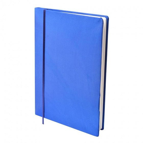 rekbare boekenkaft A4 textiel/elastaan blauw