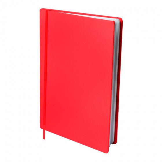 rekbare boekenkaft A4 textiel/elastaan rood