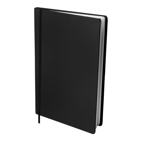 rekbare boekenkaft A4 textiel/elastaan zwart