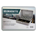 Metalen Geldkist 30x24x9cm met munten-sorteerplateau