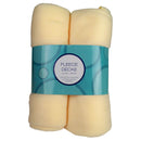 2 Pack Fleece Dekens creme