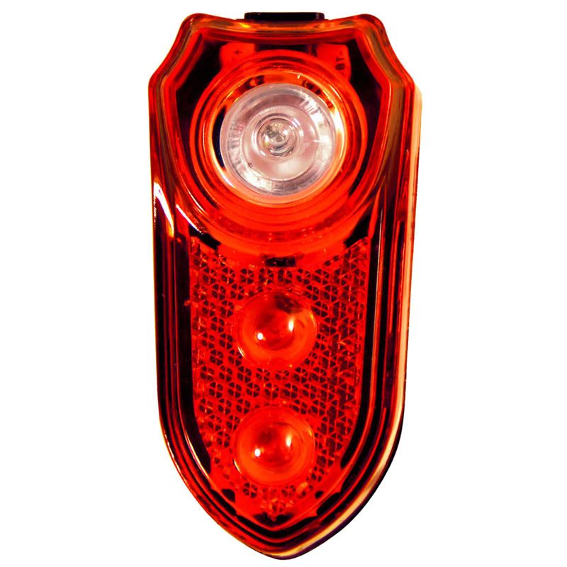 Duracell  LED fietslamp achterzijde met batterijen