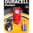Duracell  LED fietslamp achterzijde met batterijen