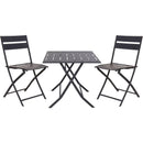 Aluminium bistroset - 3-delig