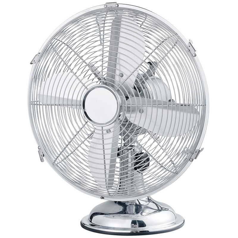 Vloerventilator chroom 30cm