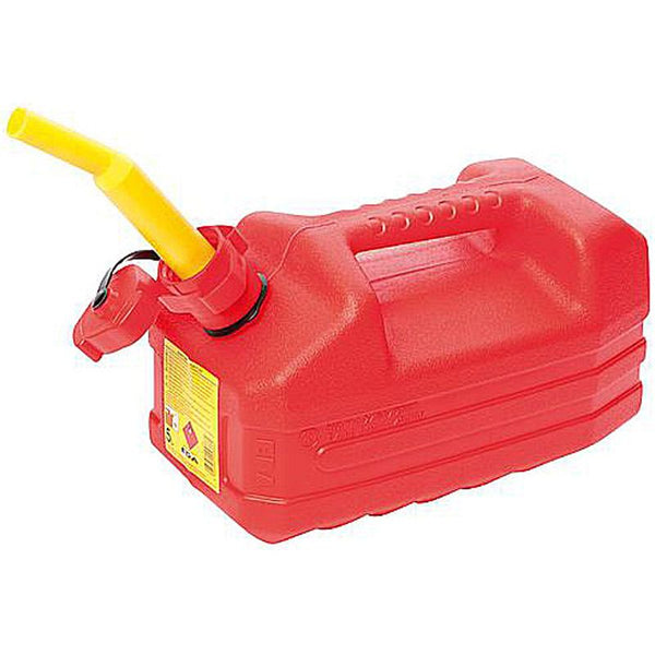 Benzine jerrycan met tuit, 5 liter