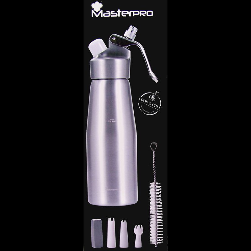 Masterpro Slagroomspuit 0.5 liter aluminium