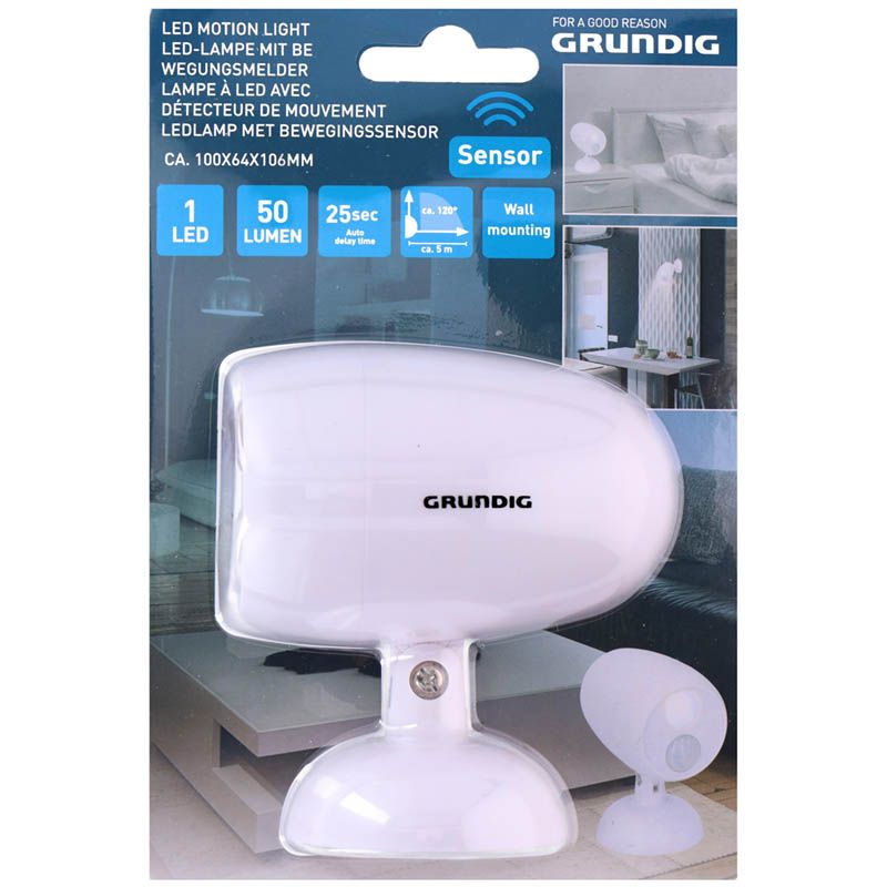 Grundig LED lamp met bewegingssensor - 50 lumen