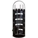 Openhaardset RVS zwart - 5 delig