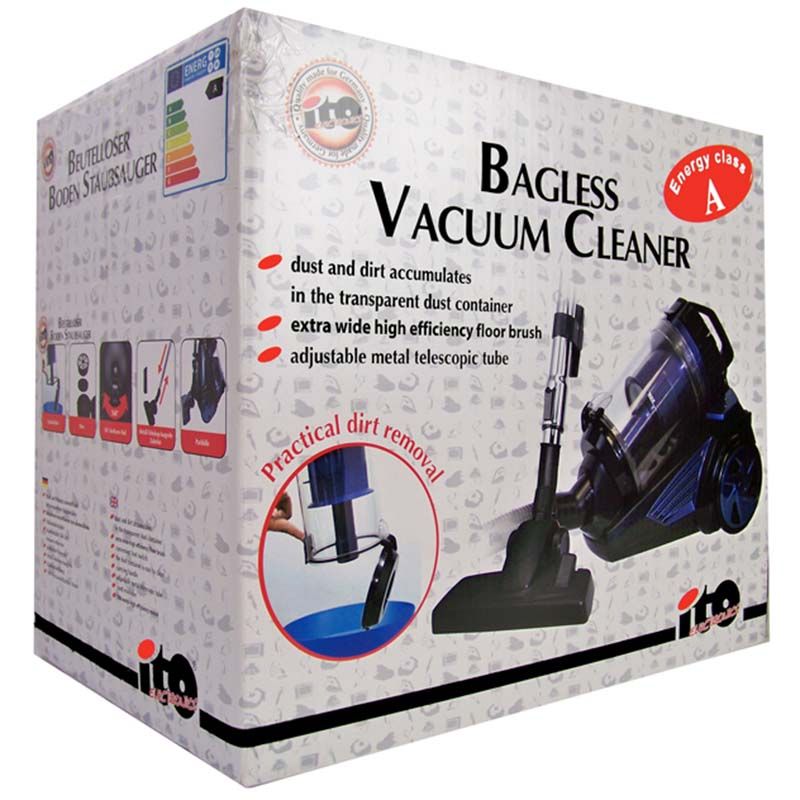 ITO electronics Cyclone (zakloze) stofzuiger blauw