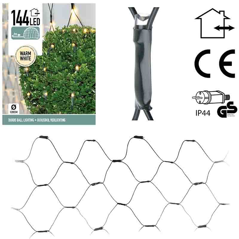 Verlichting 144LED Buxus 120cm Warm Wit - IP44
