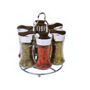 Kruidenrek - met 6 glazen kruidenpotjes
